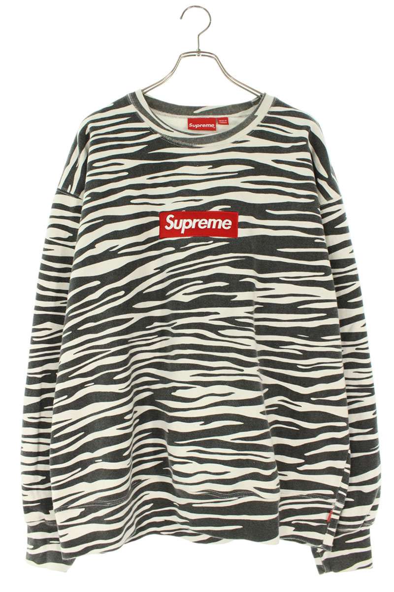 Supreme 22AW Box Logo Crewneck Sweatshirt Black x White Size XL