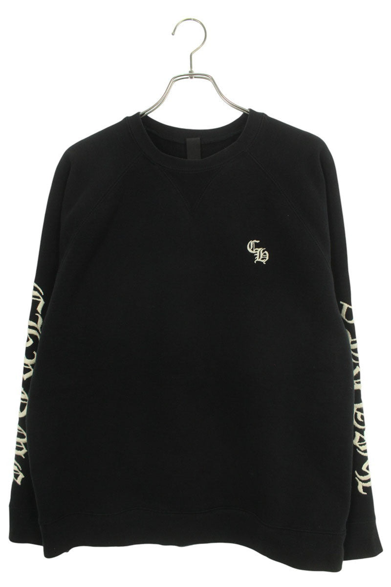 Chrome Hearts SLO RIDE CH Logo Embroidered Crewneck Sweatshirt Size XL