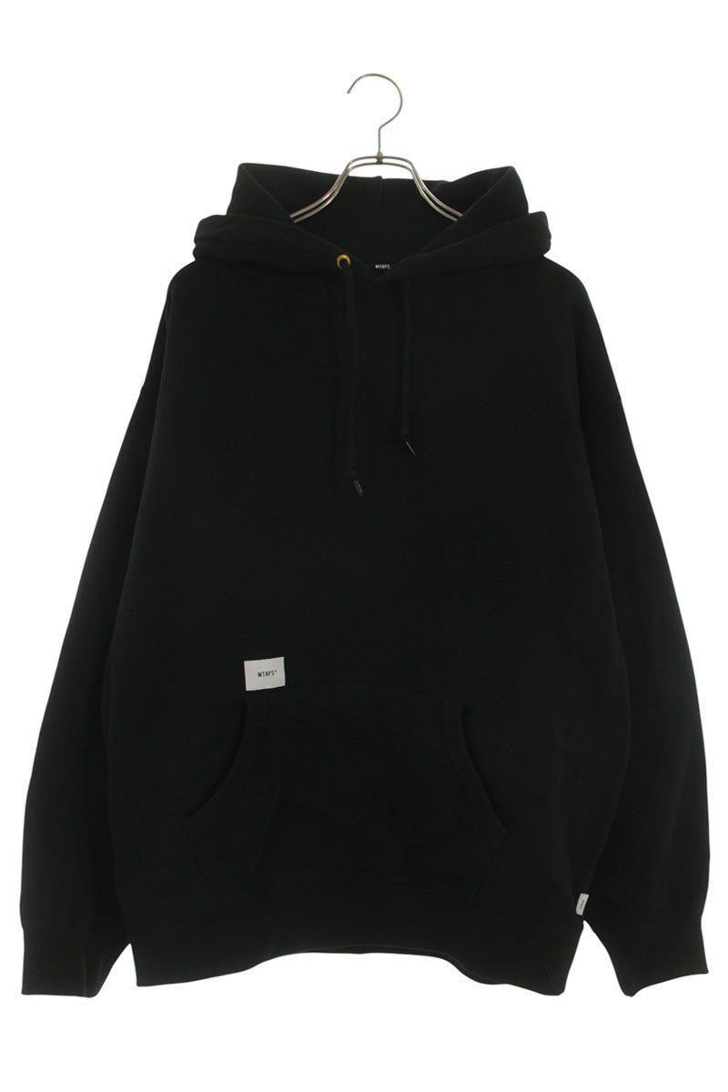 Vintage Wtaps Tops - WTAPS 25AW Logo Fleece-Lined Hoodie Black Size XL - Authentic Archive