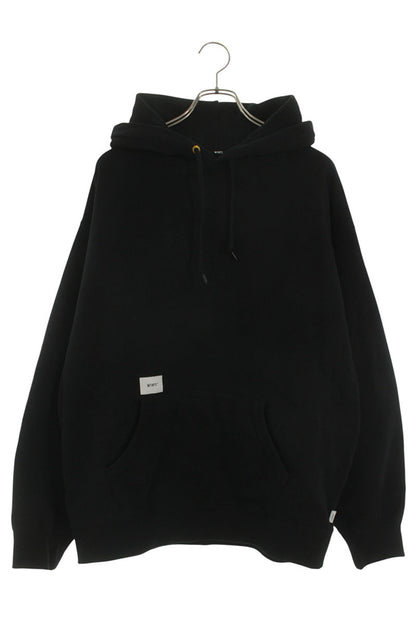 Vintage Wtaps Tops - WTAPS 25AW Logo Fleece-Lined Hoodie Black Size XL - Authentic Archive