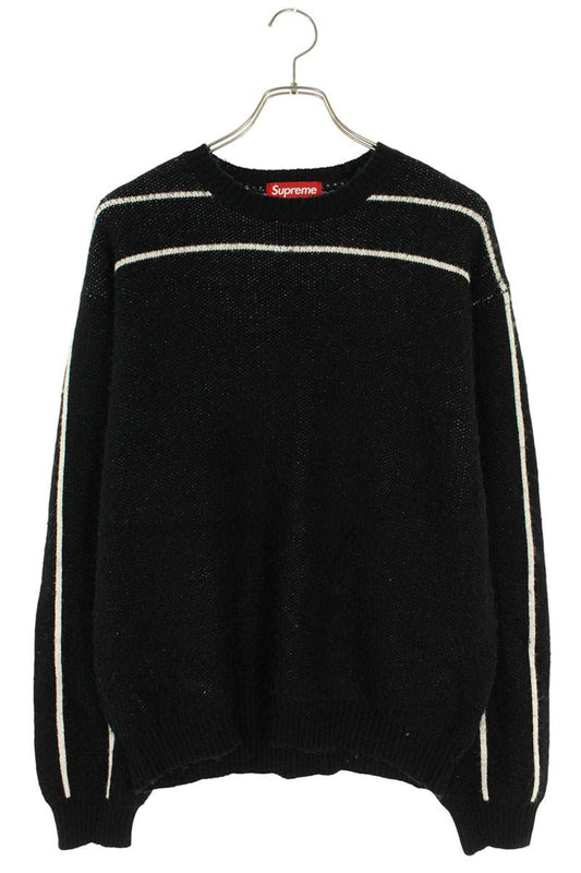 Supreme 24AW Back Stripe Sweater Black Size M