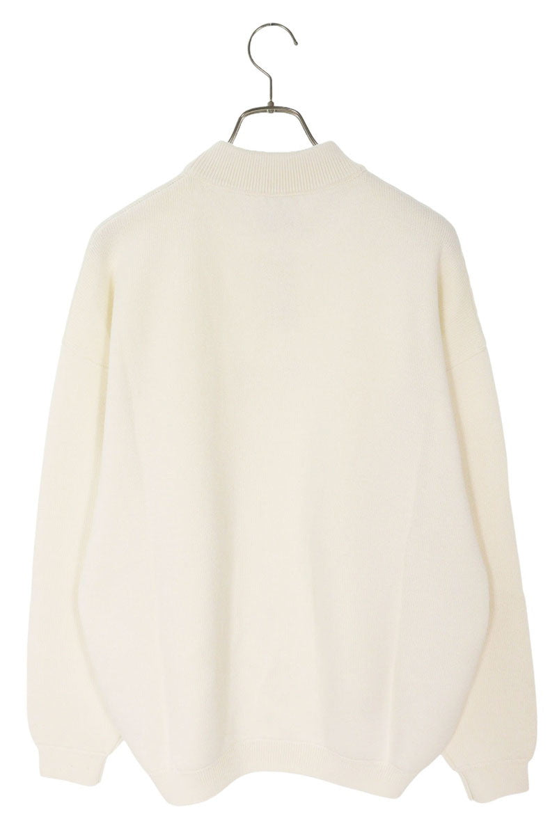 Vetements 25SS Single Logo Knit Sweater White Size XS