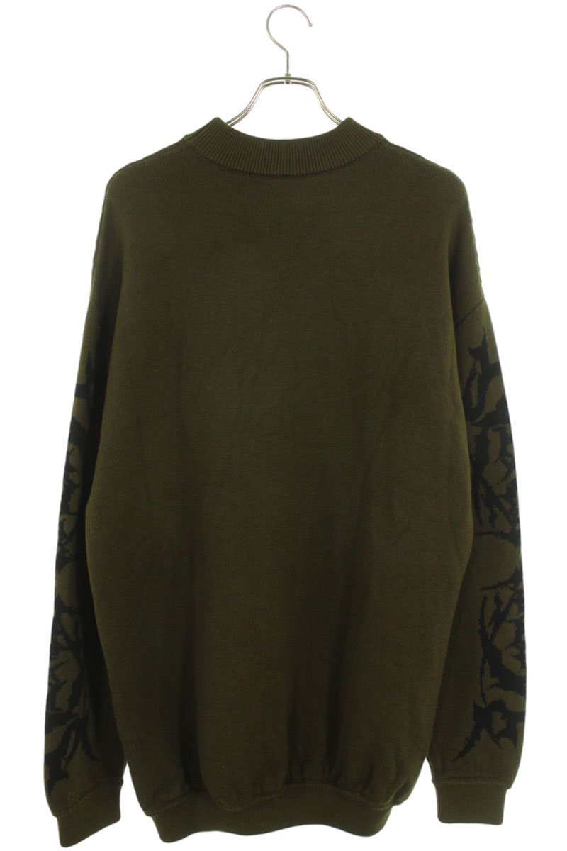 Vetements Logo Knit Sweater Green Size XS