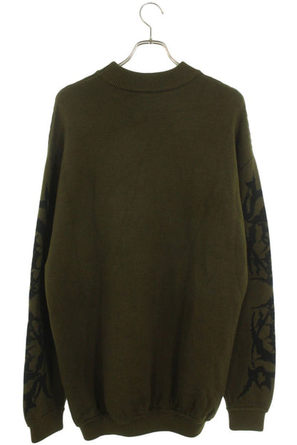 Vetements Logo Knit Sweater Green Size XS