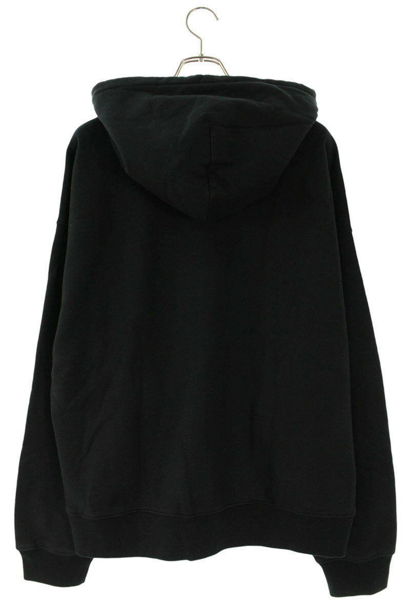 Stussy x Nike 25AW Logo Embroidered Zip Up Hoodie Black Size XL