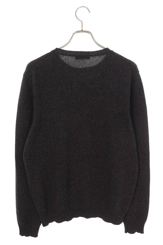 Prada Cashmere Crewneck Knit Sweater Gray Size L