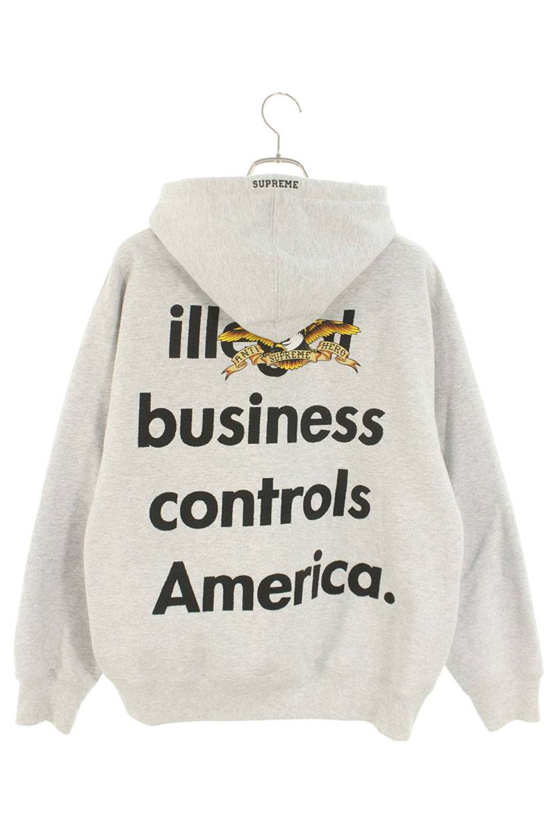 Supreme x Antihero 25AW Hooded Sweatshirt Gray Size M