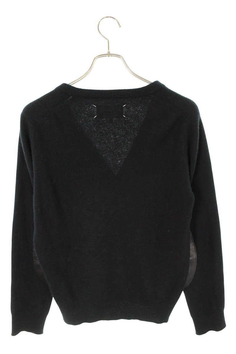 Vintage Maison Margiela Tops - Maison Margiela Leather Elbow Patch Knit Cardigan Size M - Authentic Archive