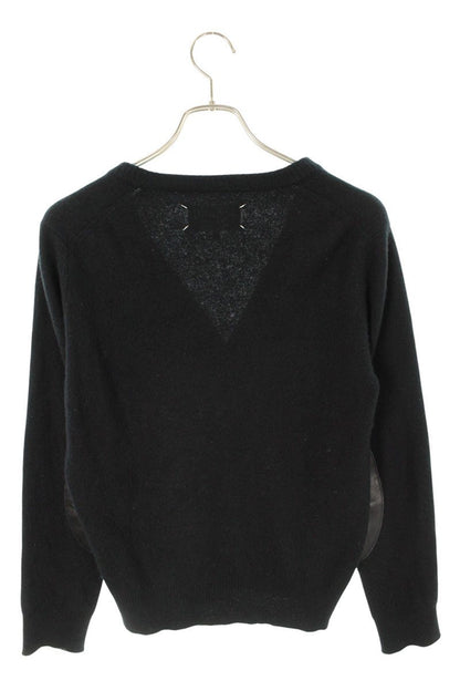 Vintage Maison Margiela Tops - Maison Margiela Leather Elbow Patch Knit Cardigan Size M - Authentic Archive