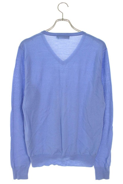 Ralph Lauren V-Neck Wool Cashmere Knit Blue Size M
