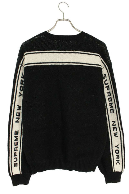 Supreme 24AW Back Stripe Sweater Black Size M