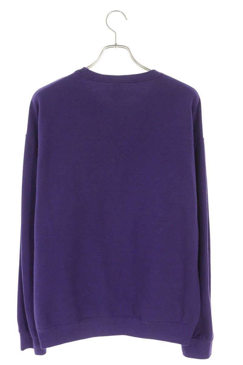 Wacko Maria Logo Embroidered Sweatshirt Purple Size L