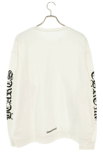 Chrome Hearts SWTSHRT PLVR Logo Crewneck Sweatshirt White Size L