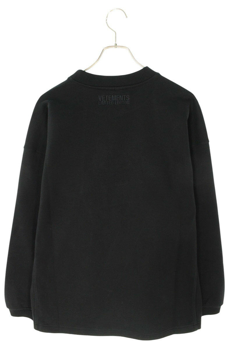 Vetements Logo Sweatshirt Black Size S