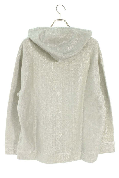 Valentino Logo Pullover Hoodie Silver Size M