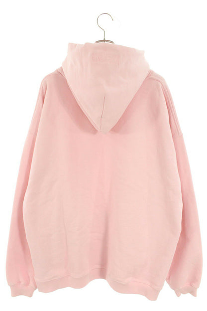 Vetements Logo Print Hoodie Pink Size L