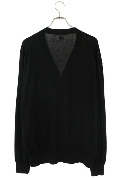 SEQUEL Logo Embroidered Knit Cardigan Black Size L