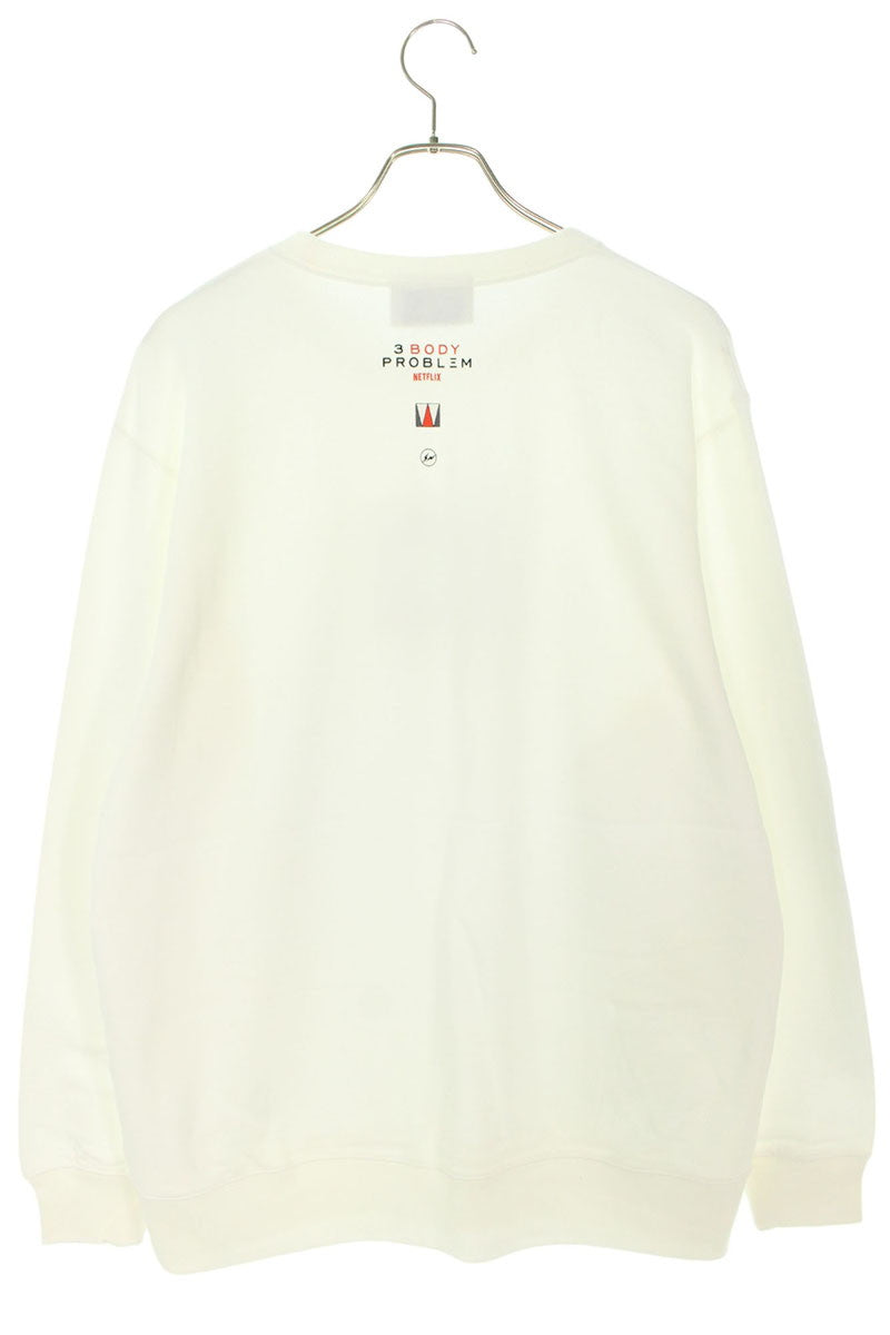 Fragment Design x SEQUEL 24SS Logo Print Sweatshirt White Size XL