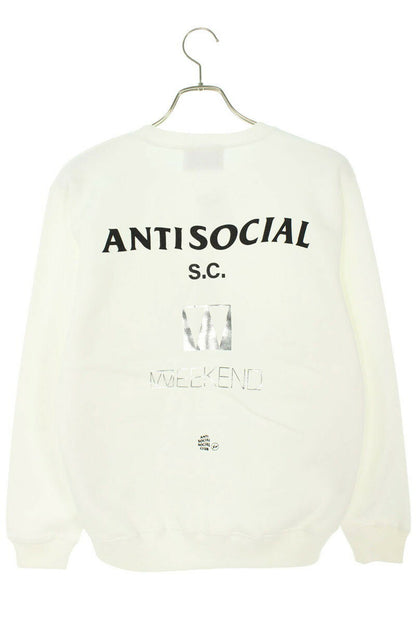 Anti Social Social Club x SEQUEL 23AW Logo Print Sweatshirt White Size S