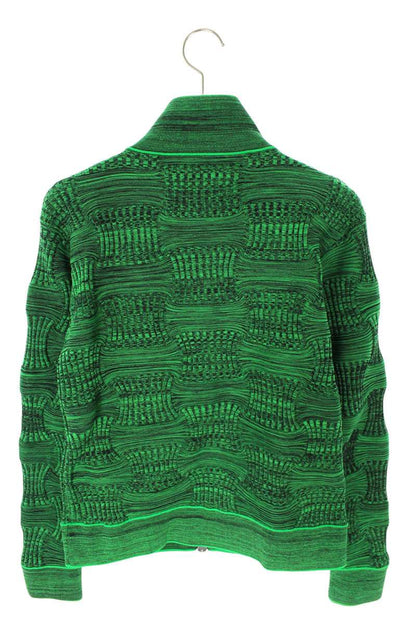 Bottega Veneta Zip Up Knit Sweater Green Size XS