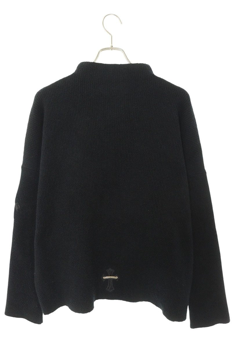 Vintage Chrome hearts Tops - Chrome Hearts TAKE THE CANNOLI Knit Sweater Black Size MED - Authentic Archive