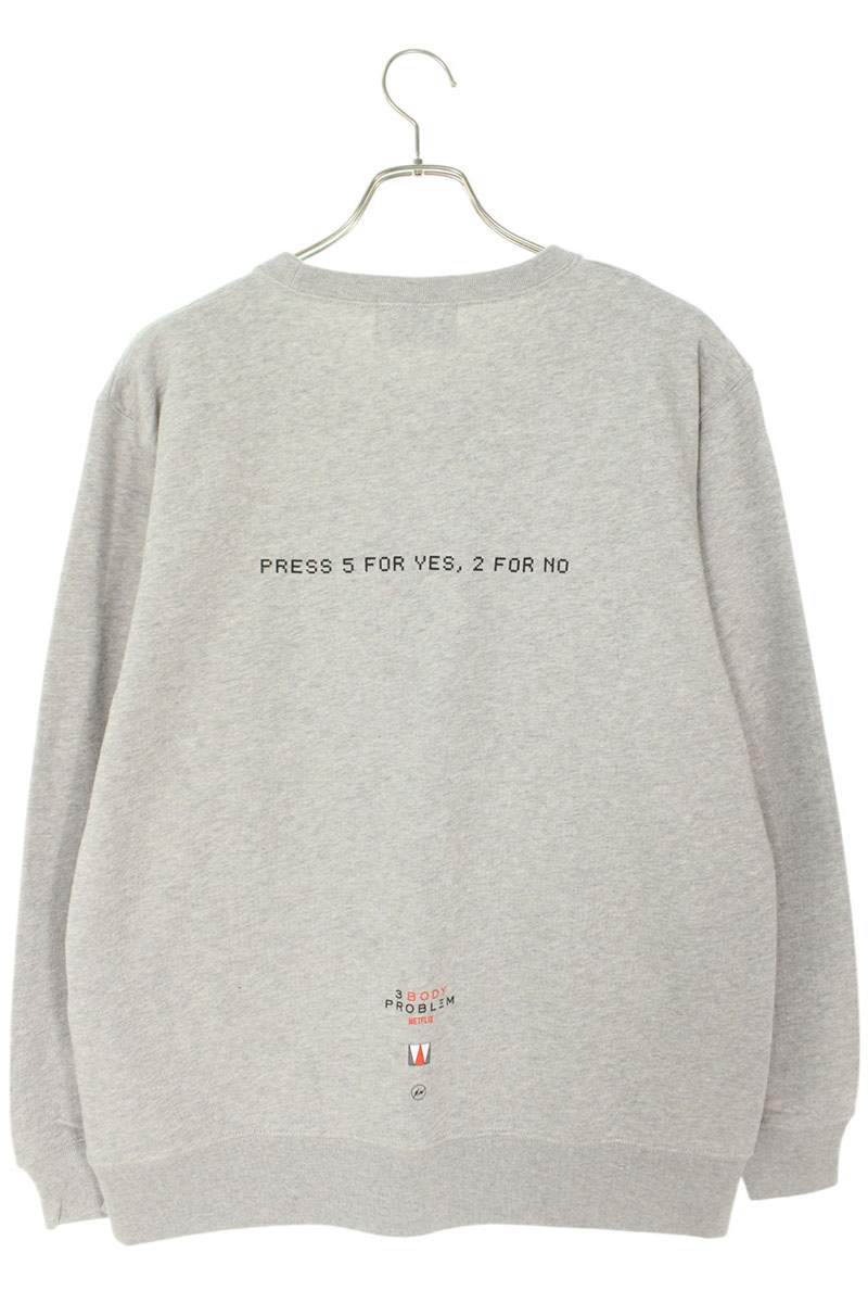 SEQUEL 24SS WEEKEND Logo Print Sweatshirt Gray Size L
