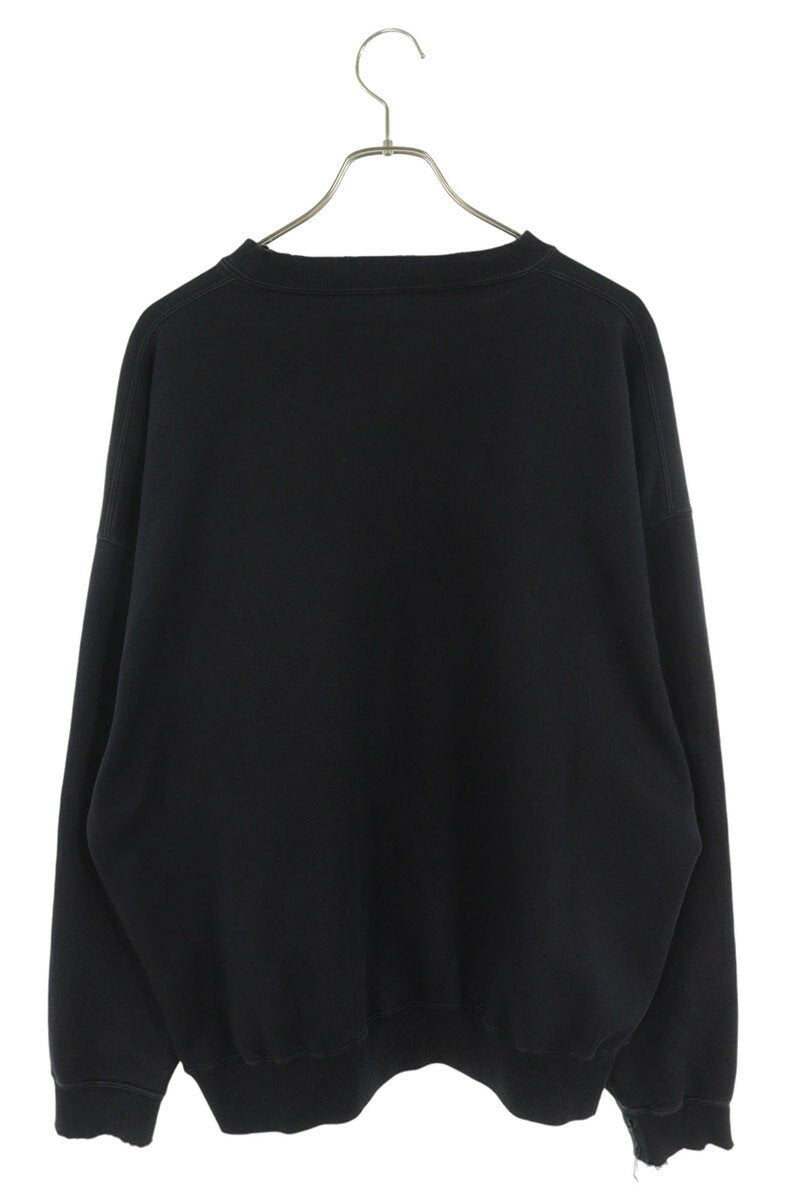 Balenciaga Vintage Logo Print Sweatshirt Black Size S