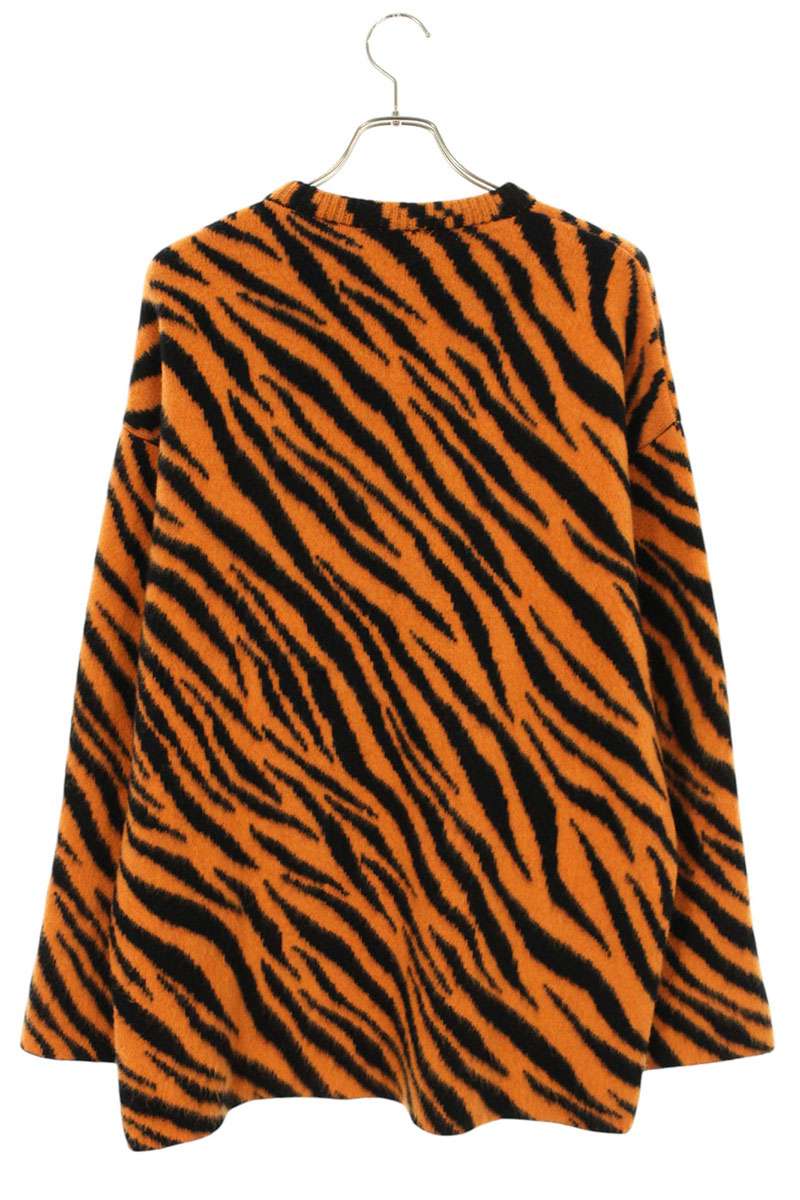 Balenciaga Cashmere Knit Sweater Orange x Black Size S