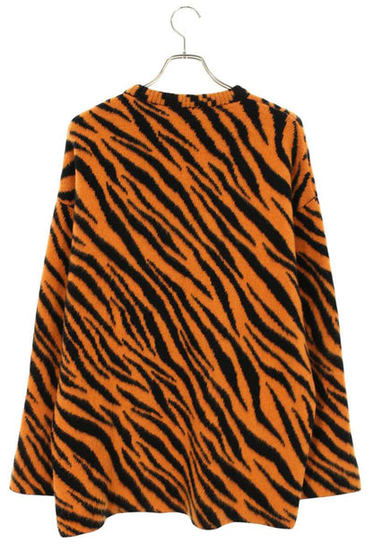 Balenciaga Cashmere Knit Sweater Orange x Black Size S