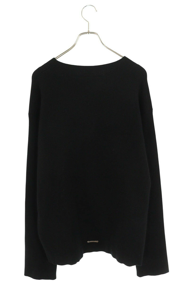 Vintage Chrome hearts Tops - Chrome Hearts Dagger Cashmere Knit Sweater Black V3 Size L - Authentic Archive