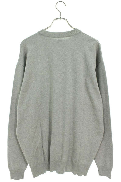 SEQUEL 24SS Logo Embroidered Knit Sweater Gray Size XL