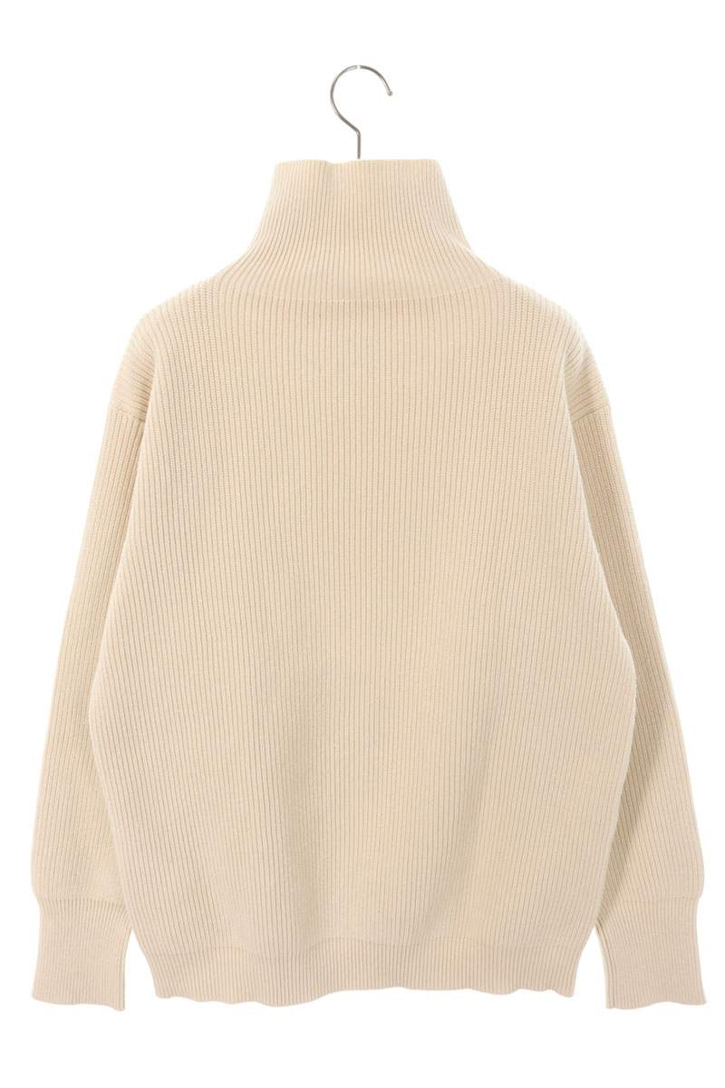 Jil Sander High Neck Knit Sweater White Size XXS