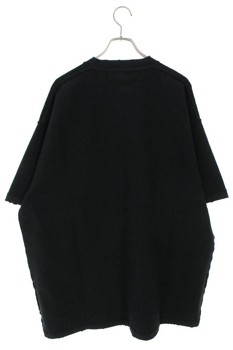 Vetements 23AW BLACK Distressed Sweatshirt Black Size XS