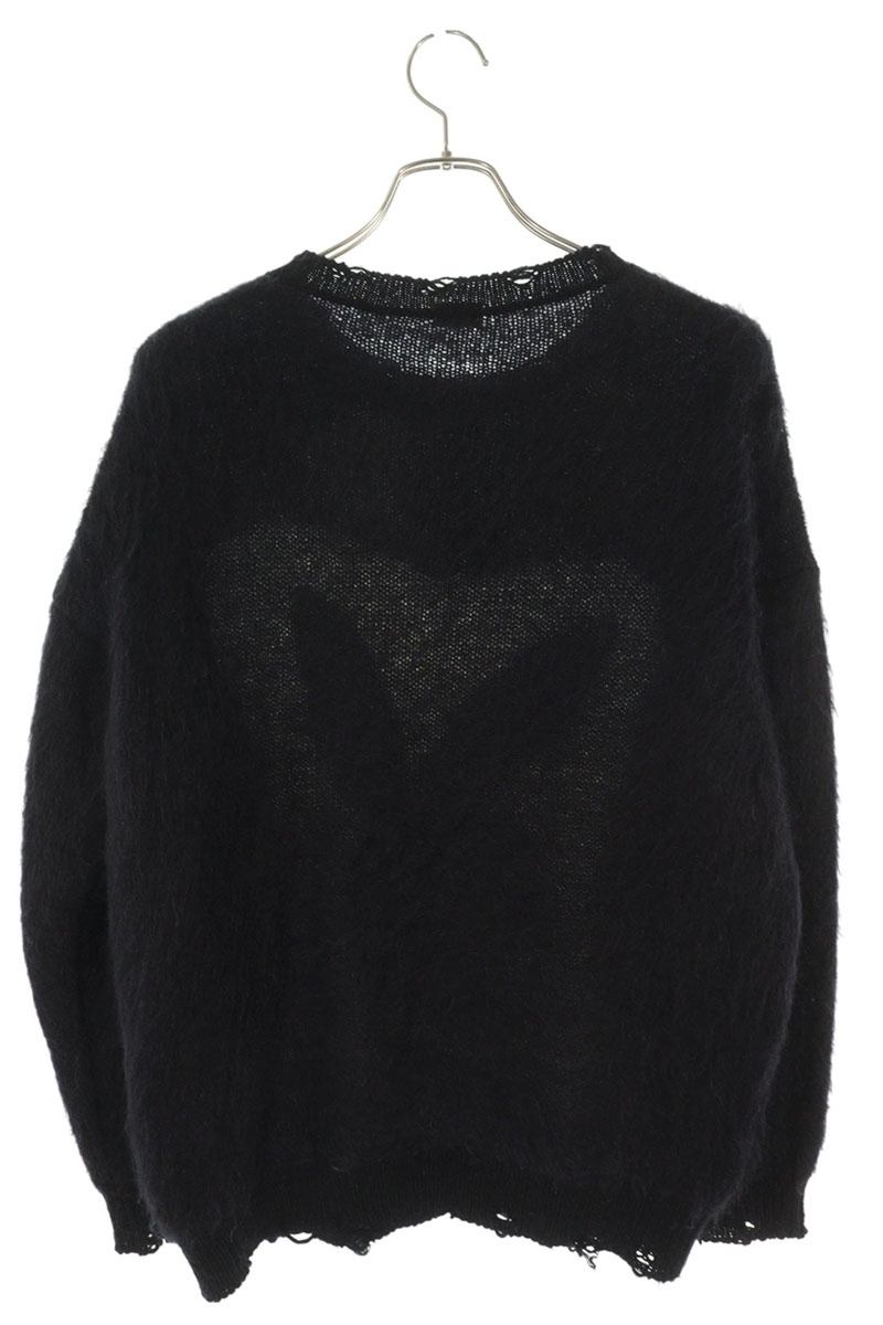 Saint Laurent Paris x Playboy Logo Knit Sweater Black Size M