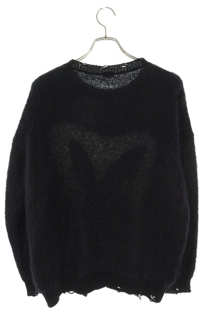 Saint Laurent Paris x Playboy Logo Knit Sweater Black Size M