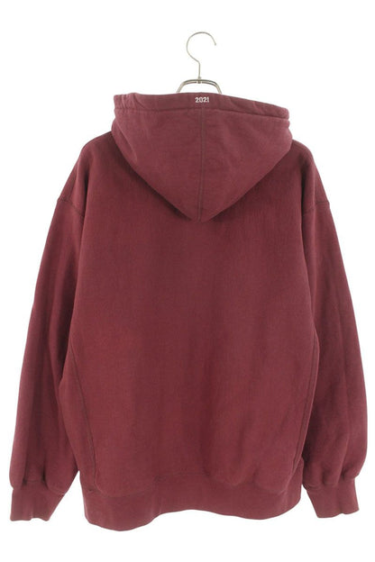 Supreme 21AW Box Logo Hooded Sweatshirt Red Size L