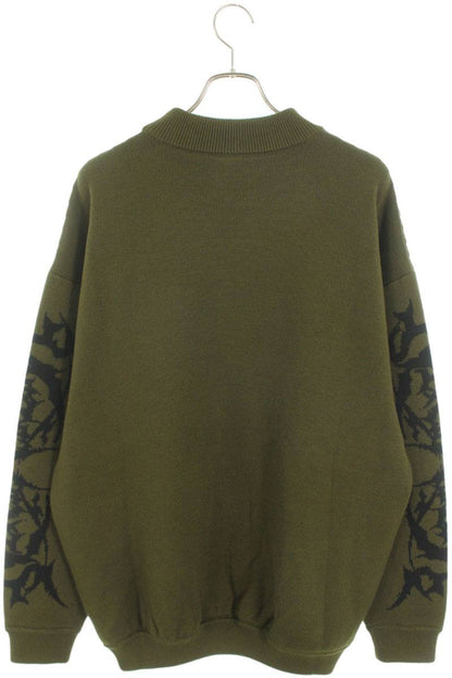 Vetements Logo Knit Sweater Green Size M