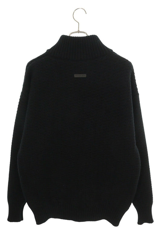 Fear of God Zip Up Knit Sweater Black Size M
