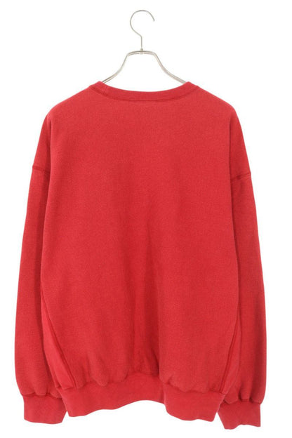 Supreme 25SS Washed Box Logo Crewneck Washed Logo Sweatshirt Red Size XL