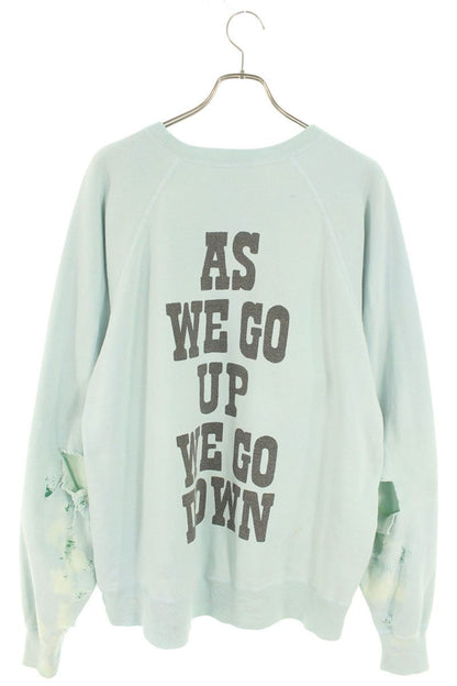Saint Michael 23AW Distressed finish Sweat Blue