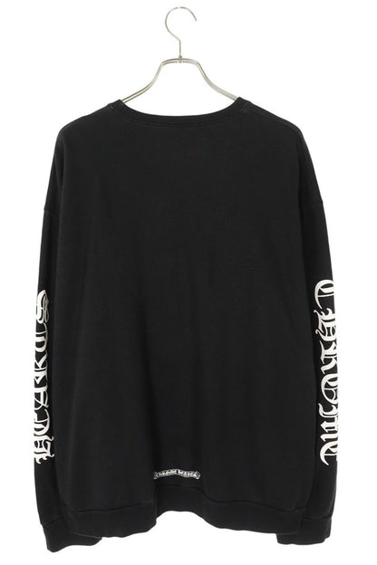 Chrome Hearts SWTSHRT PLVR Logo Print Crewneck Sweatshirt Black x White Size XL