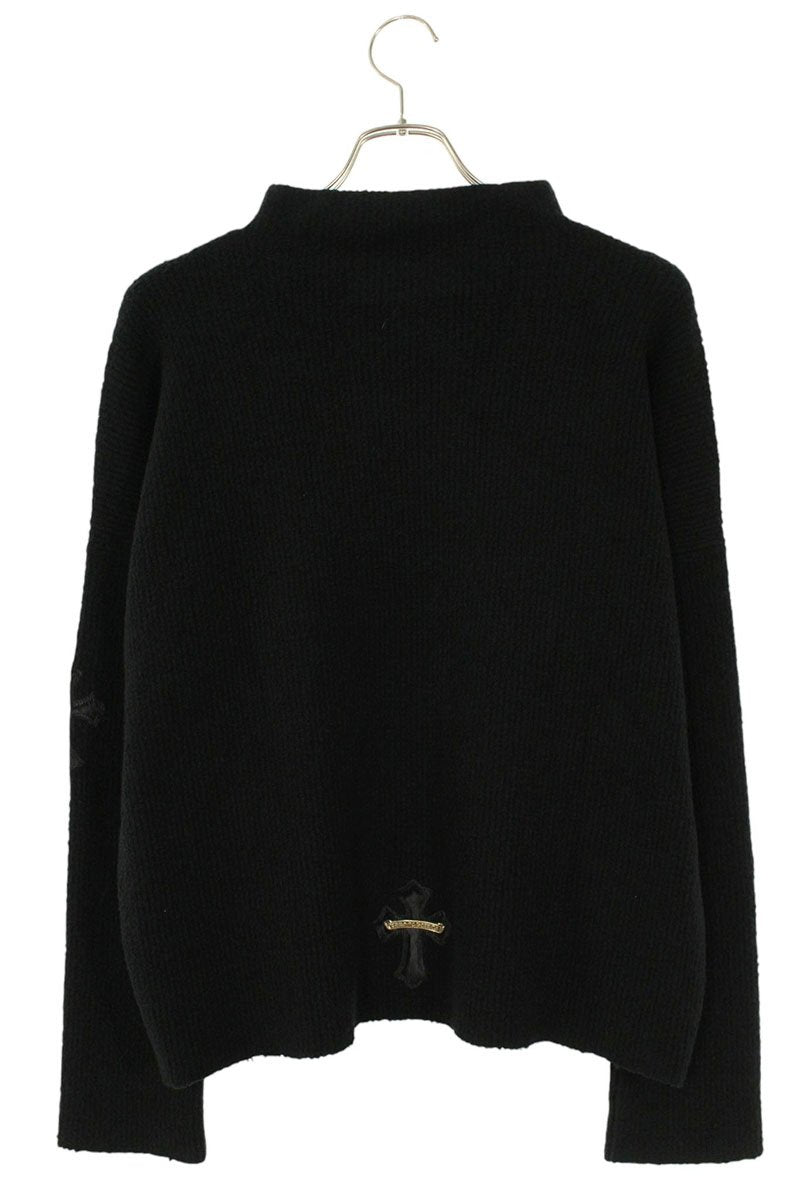 Vintage Chrome hearts Tops - Chrome Hearts TAKE THE CANNOLI Knit Sweater Black Size XSM - Authentic Archive