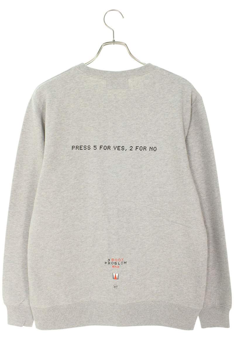 SEQUEL 24SS WEEKEND Logo Print Sweatshirt Gray Size M