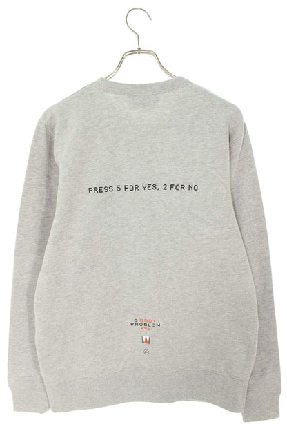 SEQUEL 24SS WEEKEND Logo Print Sweatshirt Gray Size S