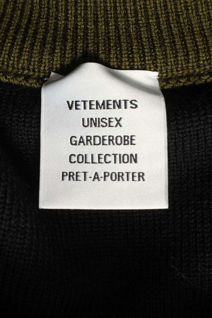 Vetements Logo Knit Sweater Green Size M