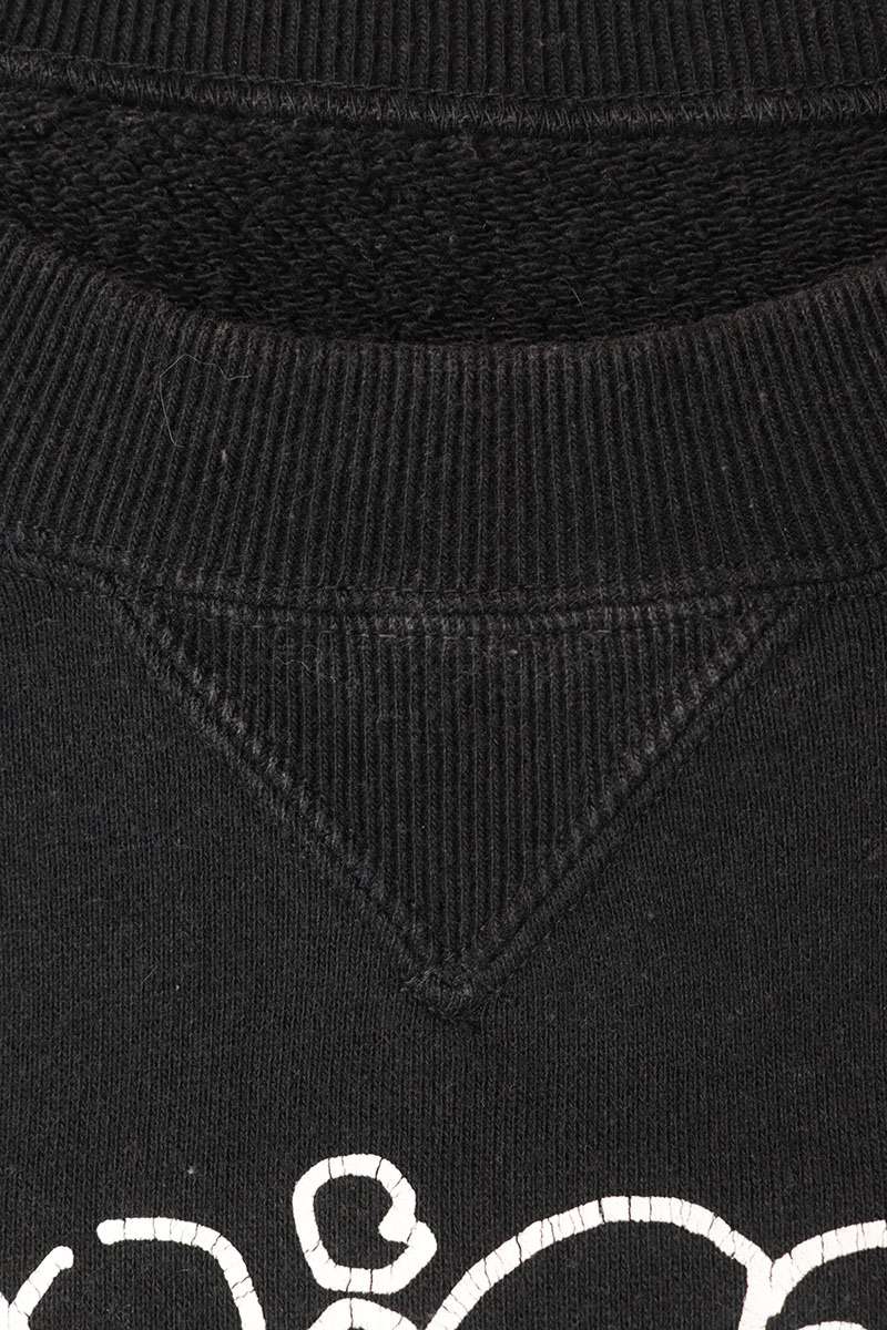 Sacai 24AW Mark Gonzales Front Print Sweatshirt Black Size XL