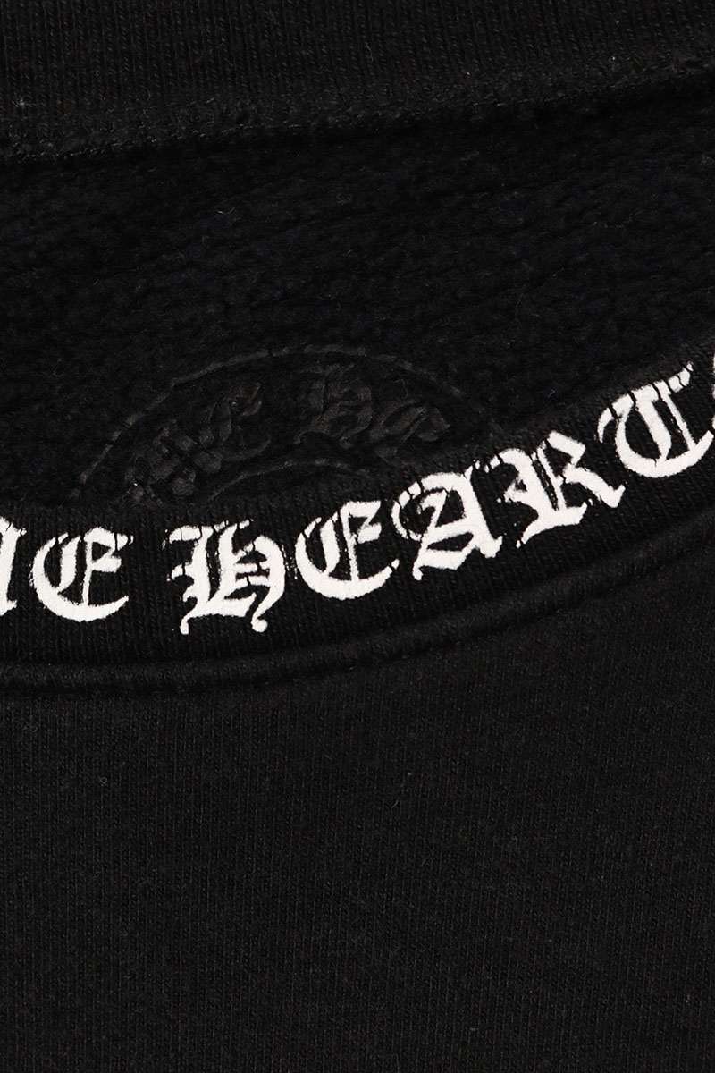 Chrome Hearts SWTSHRT PLVR Logo Print Crewneck Sweatshirt Black x White Size XL