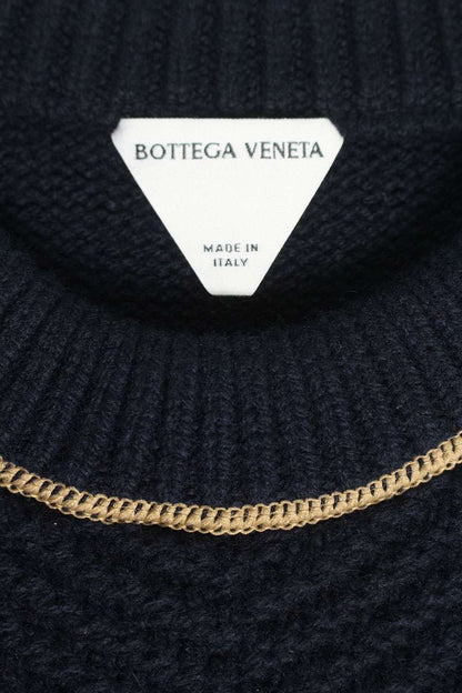 Bottega Veneta Cashmere Knit Sweater Blue Size S