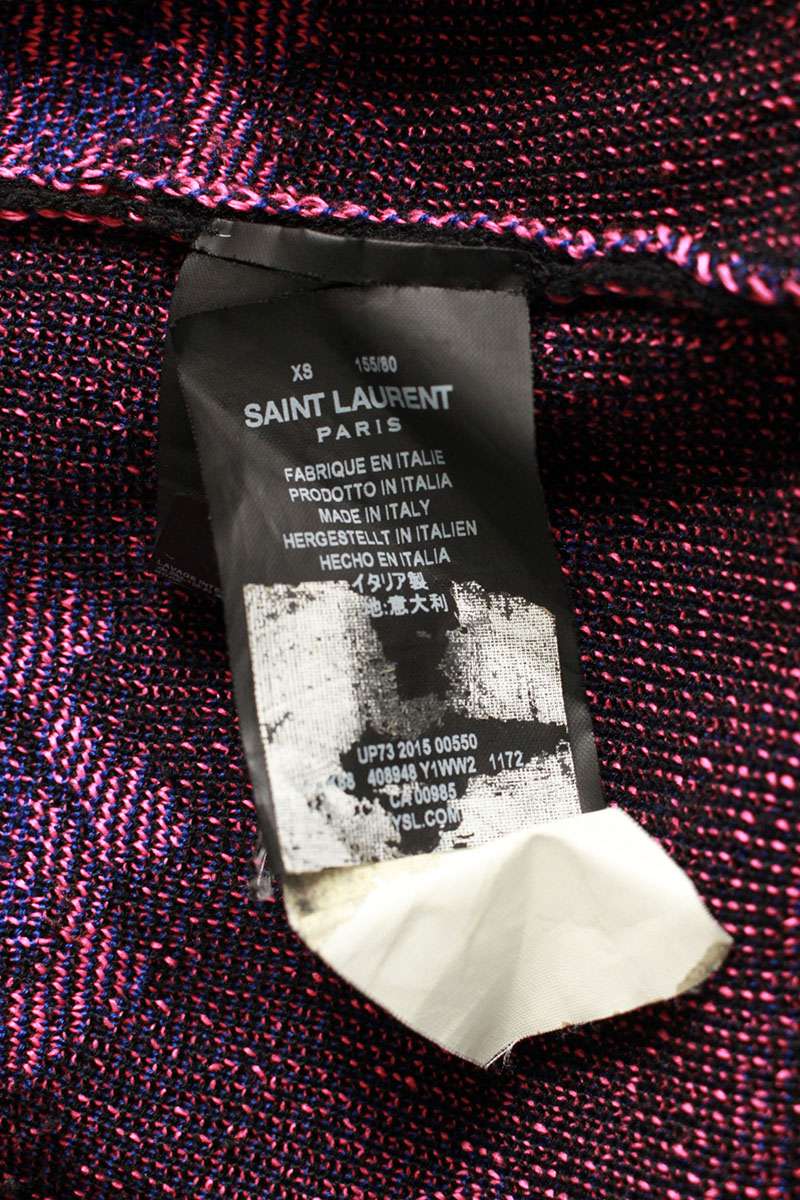 Saint Laurent Paris All-Over Print Cardigan Size XS