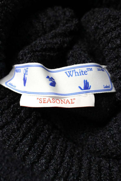 Off-White Oversized Knit Sweater Black Size XL